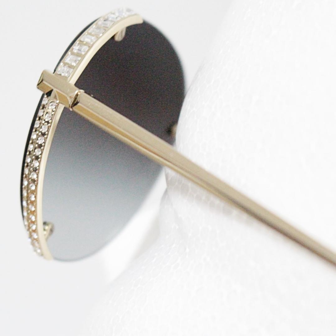 新品 ティファニー 203170円 クリスタル装飾 セミリムレス サングラス