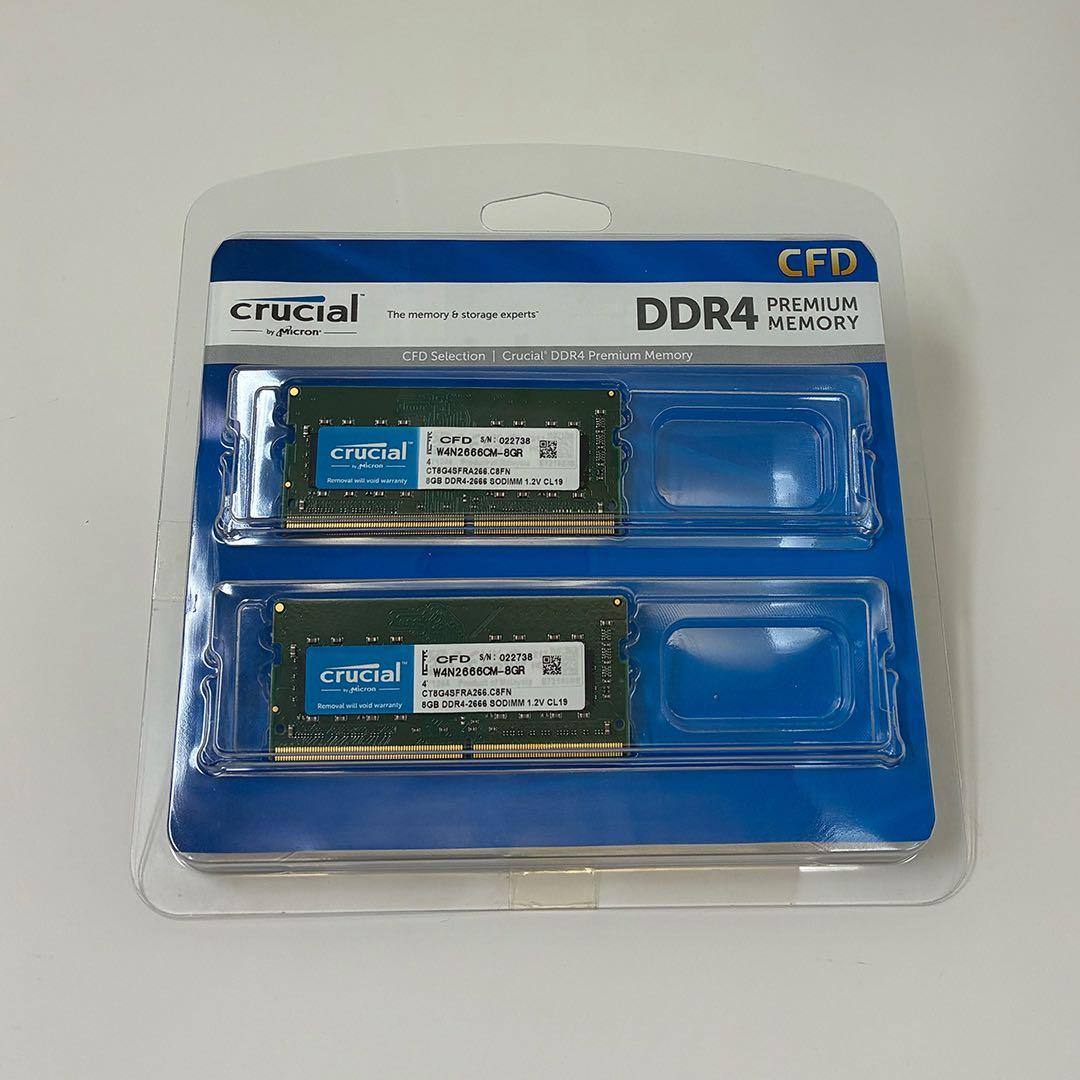Crucial メモリ SO-DIMM DDR4-2666 16GB