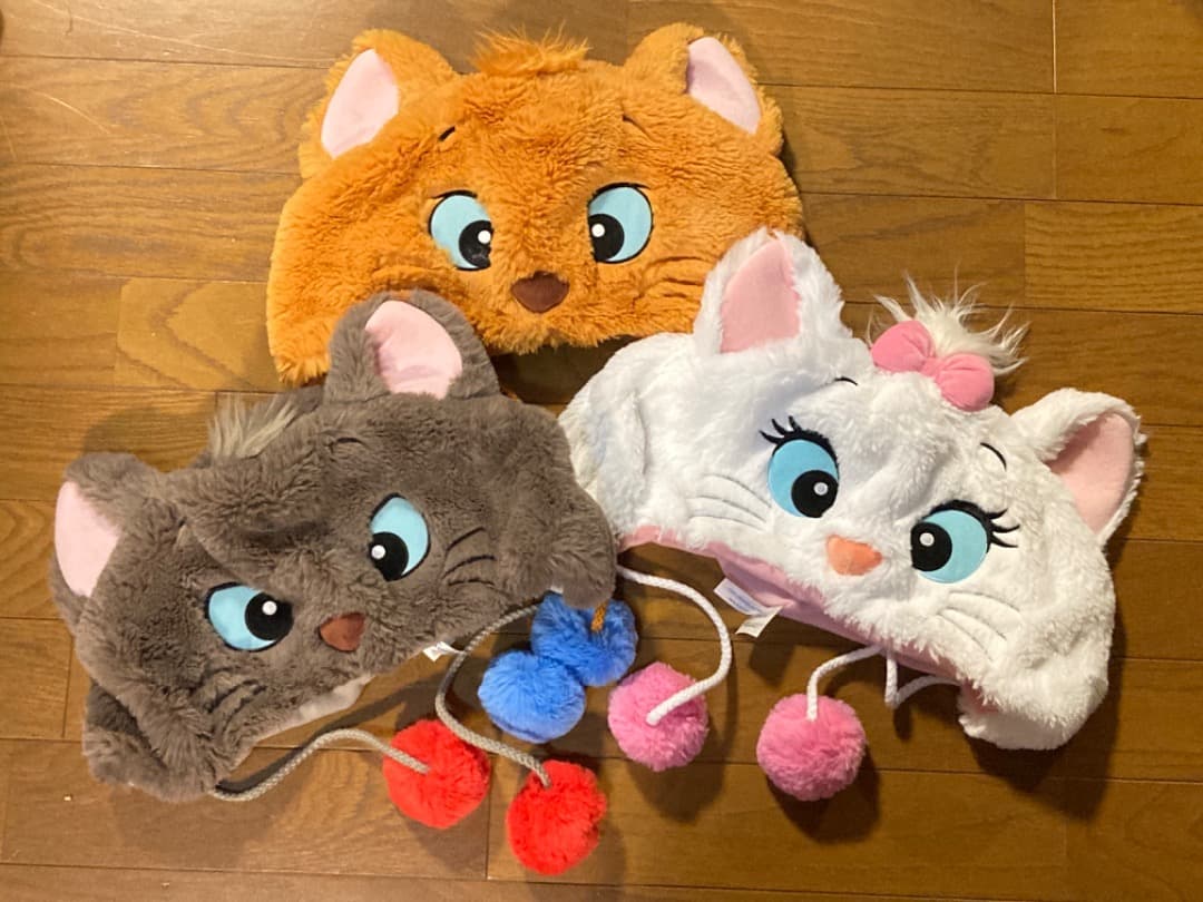 ディズニーファンキャップ　マリー/トゥルーズ/ベルリオーズ　3点セット（美品）