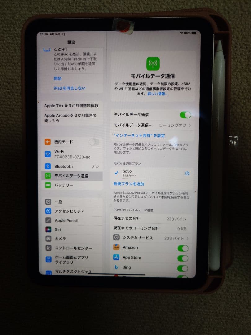 iPad mini (第6世代) 64GB Wi-Fi+Cellular　ペン付
