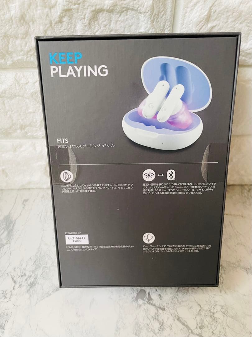 水瀬莉愛様　Logicool ゲーミングイヤホンGHS-FITSWH／ホワイト