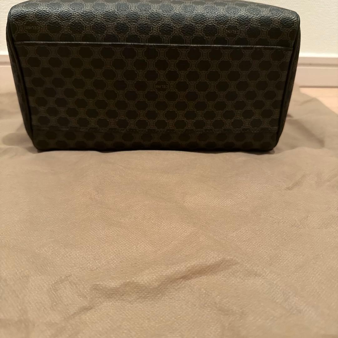 セリーヌ　黒　マカダム柄ミニボストンバッグ