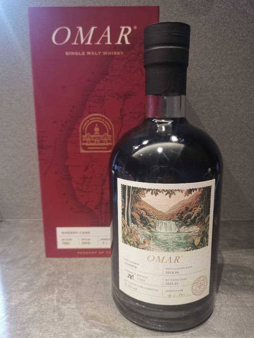 【限定511本】OMARシングルカスク シェリーカスク 2018蒸留 55.2%