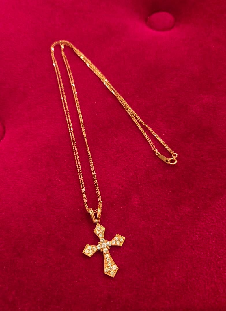 JUPITER/ジュピター クロスモチーフ ダイヤモンドネックレス