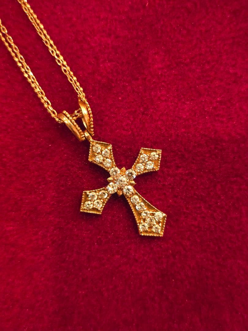 JUPITER/ジュピター クロスモチーフ ダイヤモンドネックレス