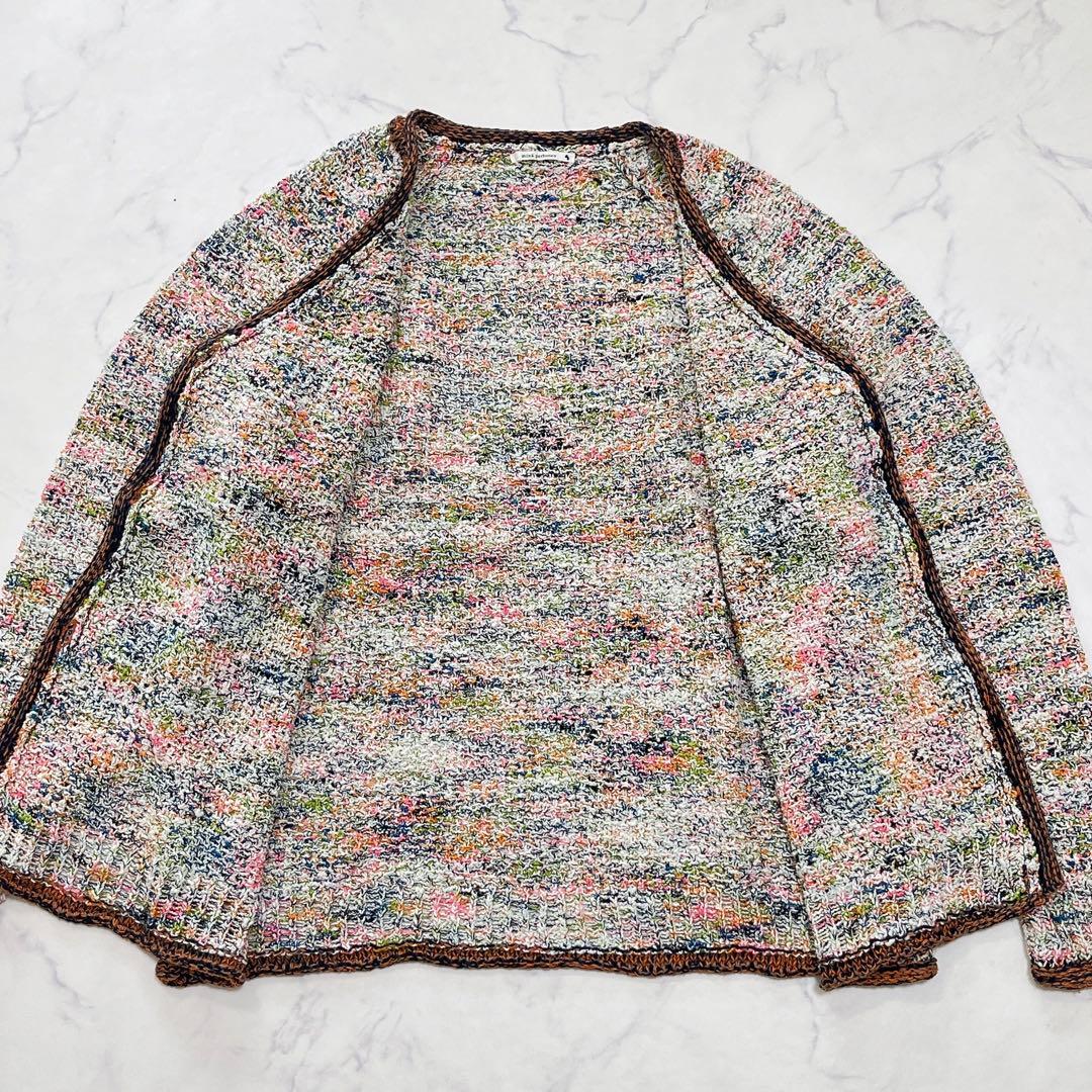 素敵✨ミナペルホネン カーディガン 春色 コットンブレンド ゆったり