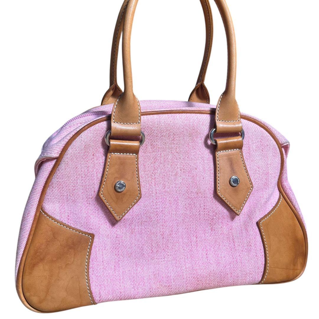 バーバリーブルーレーベル　ミニボストン　ハンドバッグ　レザ