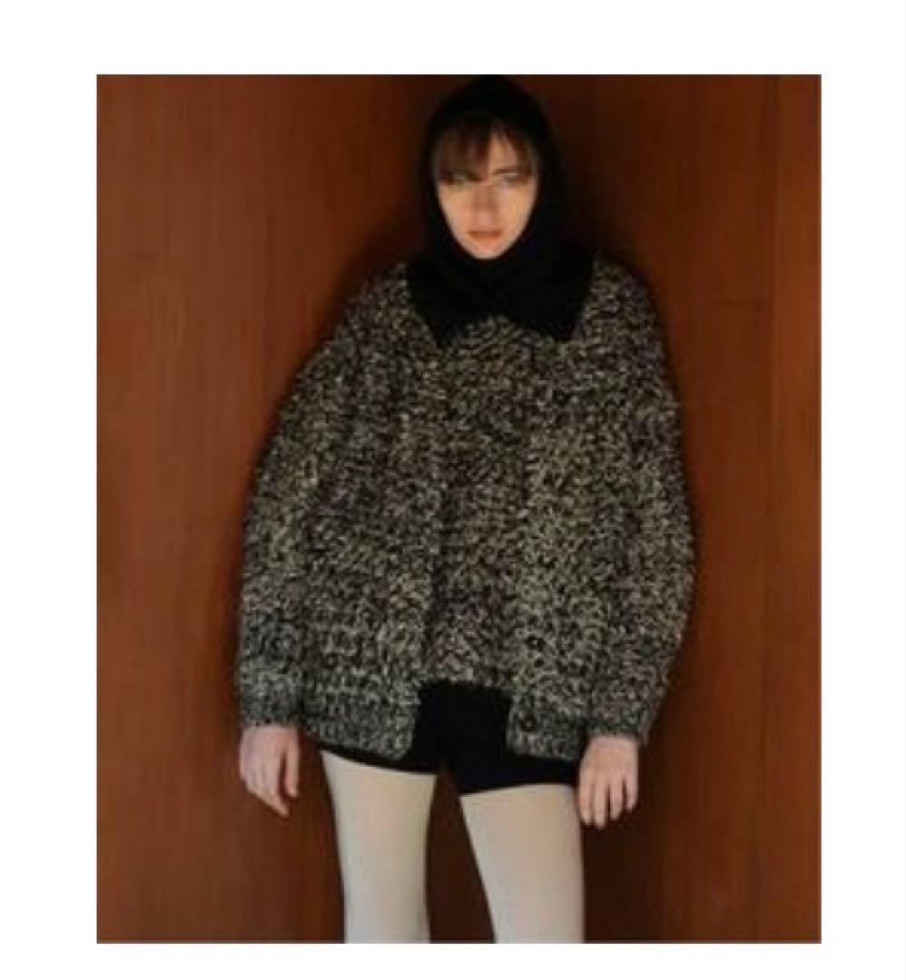 CLANE カーディガン サイズ1 ブラック・ホワイト系