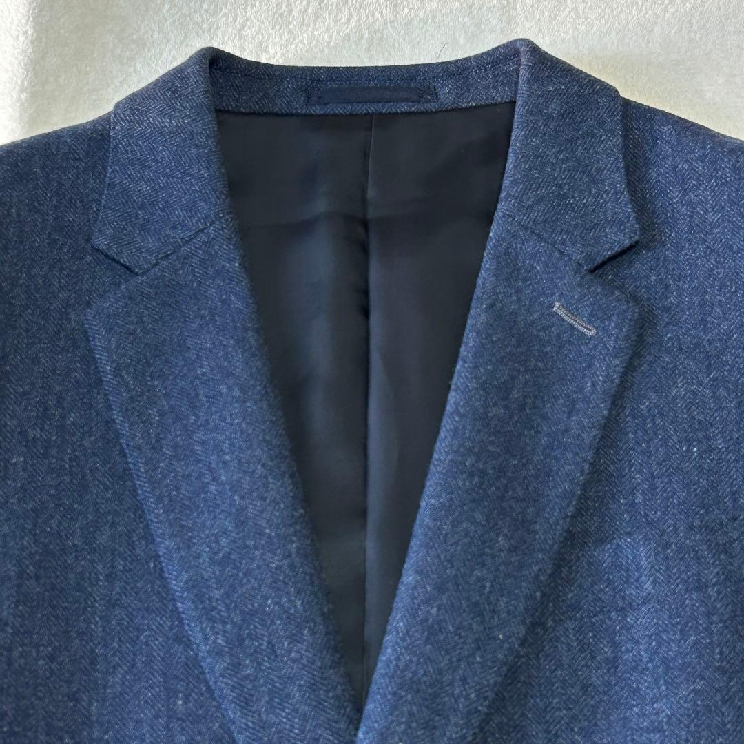 美品 現行タグ ポールスミス ヘリンボーンツイードウール テーラードジャケットM