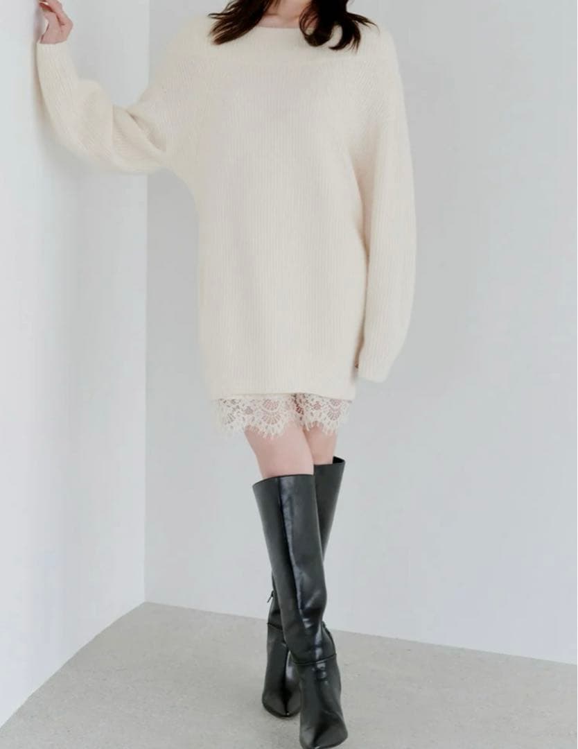 SNIDEL ニットセットキャミミニワンピース