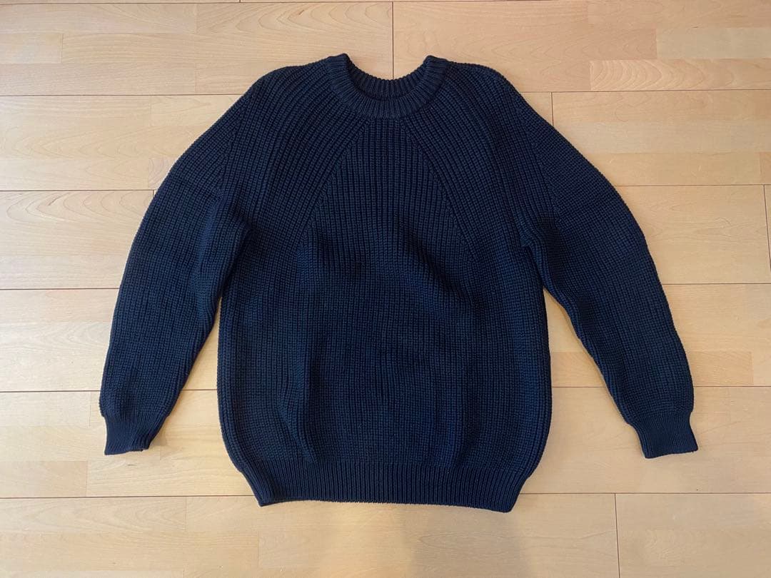 BATONER バトナー シグネチャークルーネックニット ブラック サイズ1