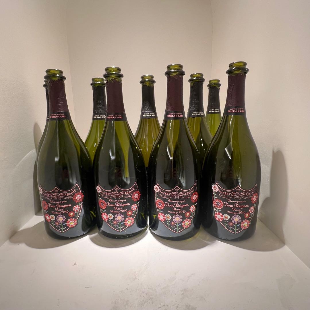 ドンペリロゼ村上コラボ空瓶　ロゼ4 白5