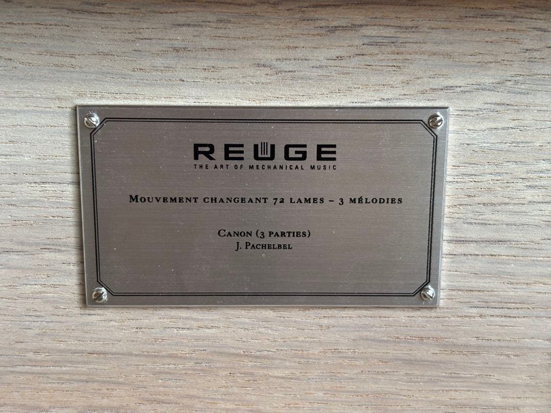 レア　リュージュ　REUGE　72弁　オルゴール　パッヘルベルのカノン　Pure