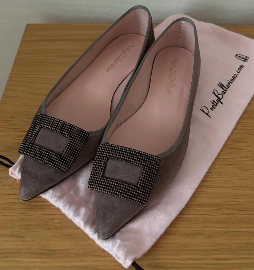 Pretty Ballerinas グレー スエード 36