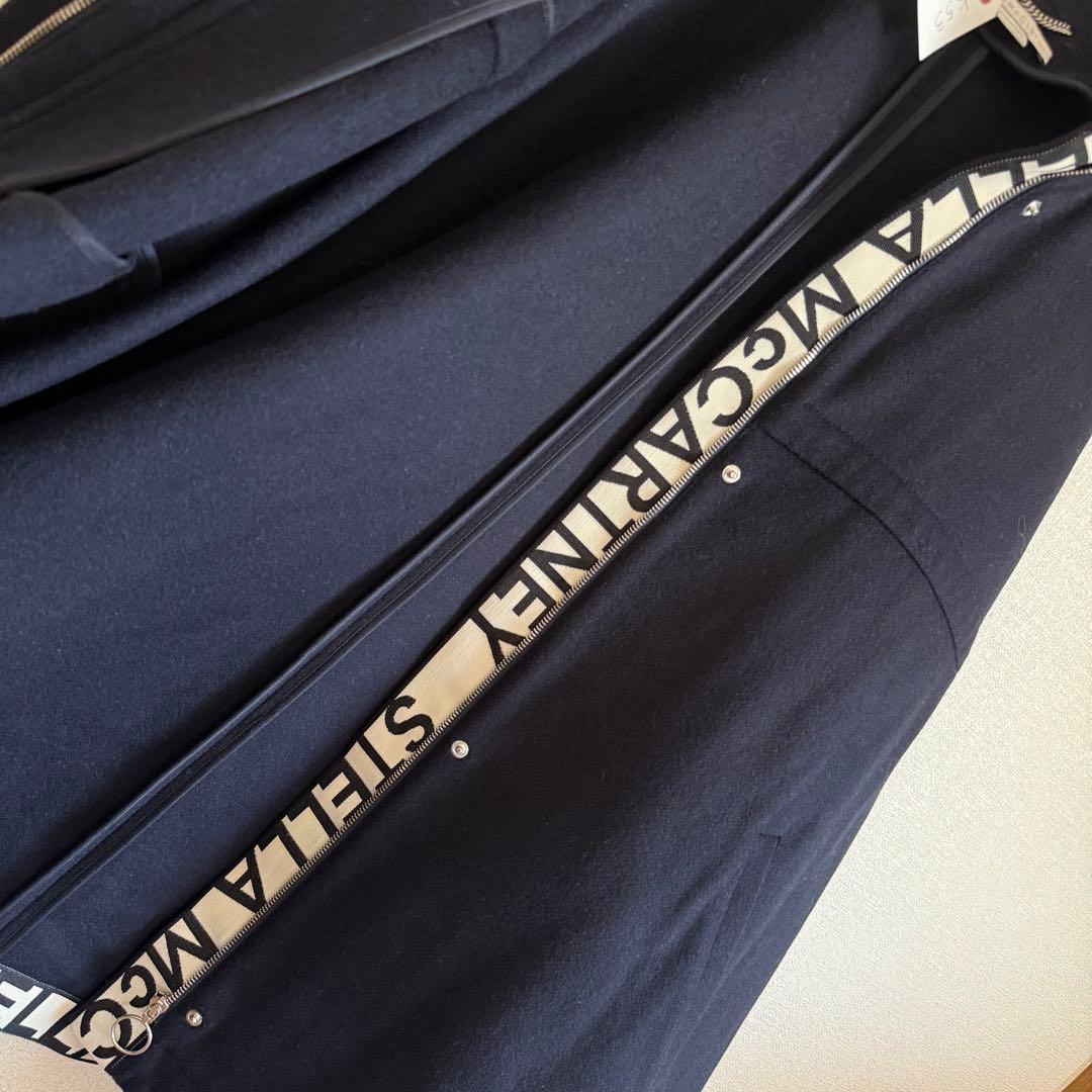 極美品★ステラマッカートニー★ロゴ入りポンチョ★ウールお素材★