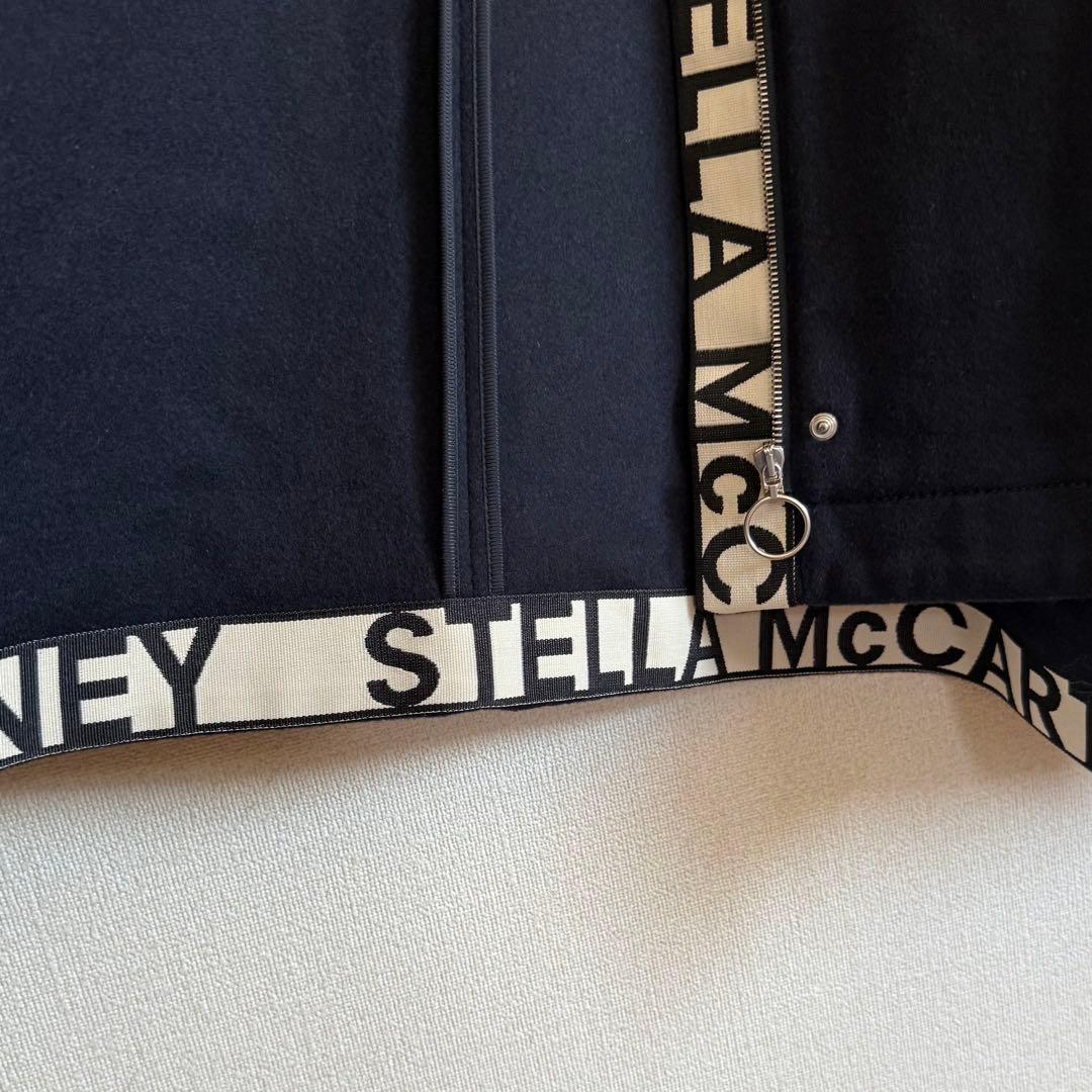 極美品★ステラマッカートニー★ロゴ入りポンチョ★ウールお素材★