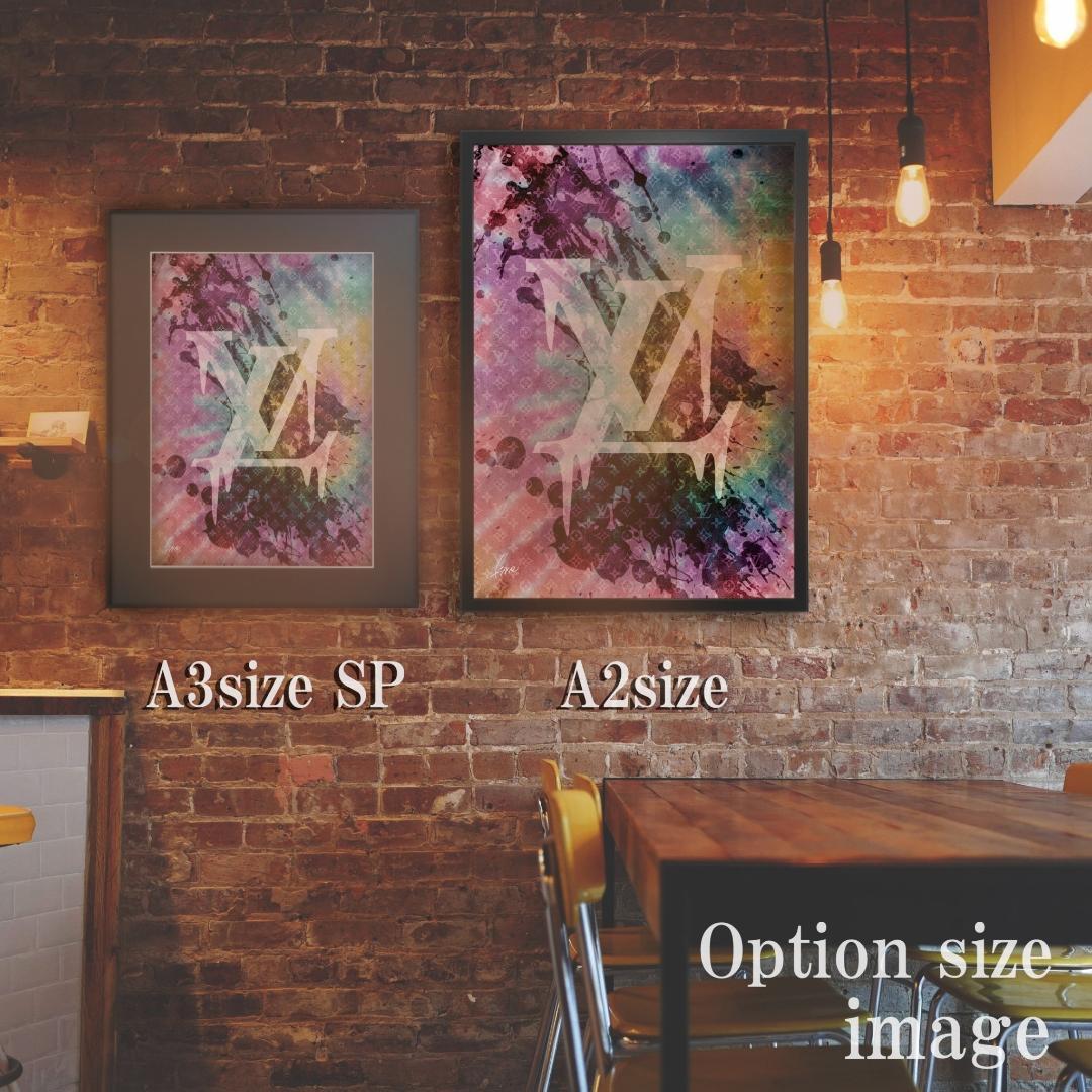 LOUIS VUITTON type☆オマージュインテリアポスター＃428富士山