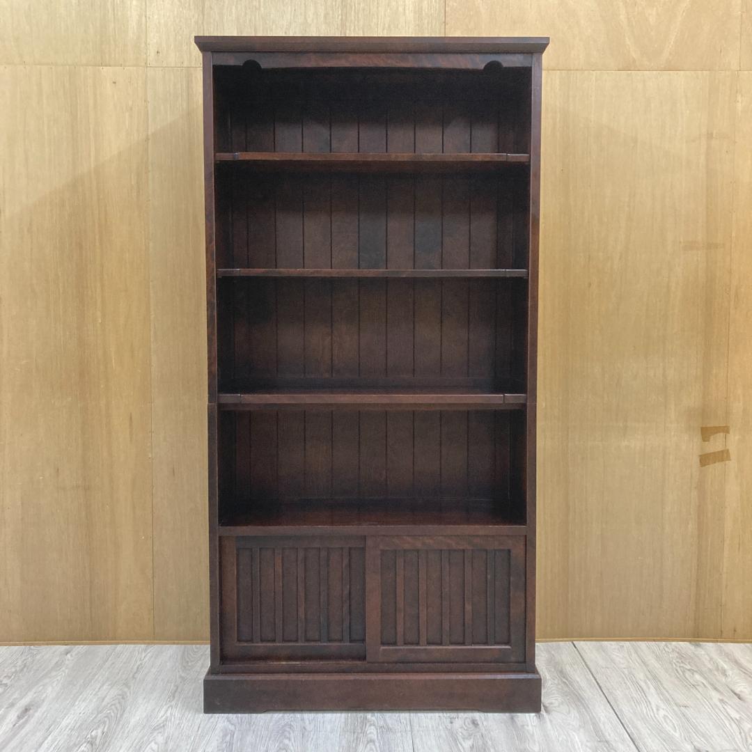 北海道民芸家具　本棚　書棚　ブックシェルフ　樺材　天然木