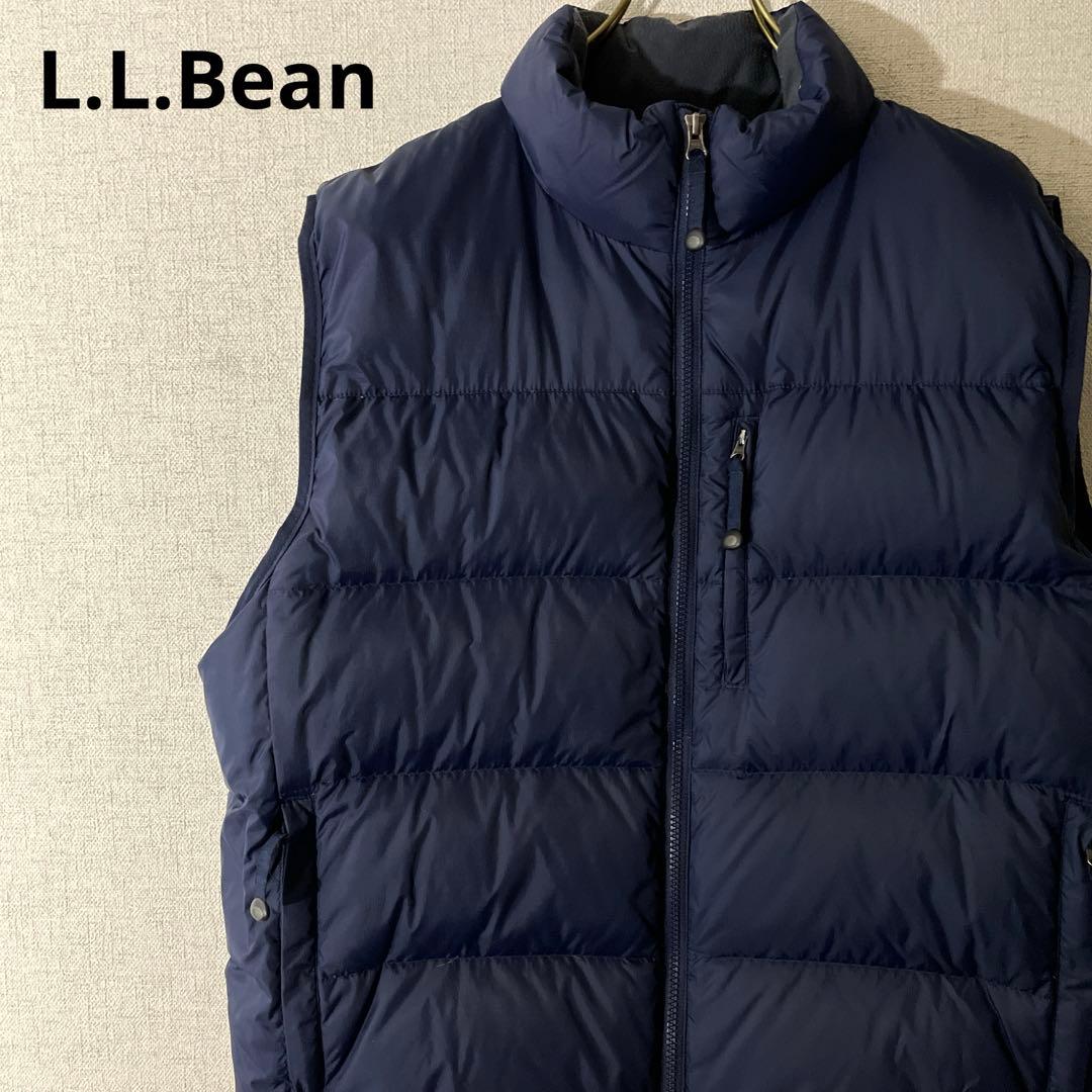 L.L.Bean エルエルビーン ダウンベスト ワンポイントロゴ ネイビー