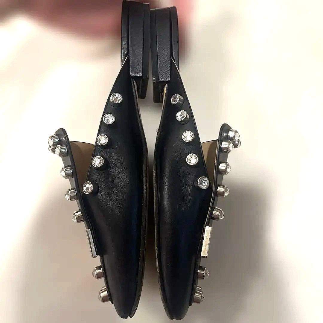 Sergio Rossi ラインストーン付きミュール