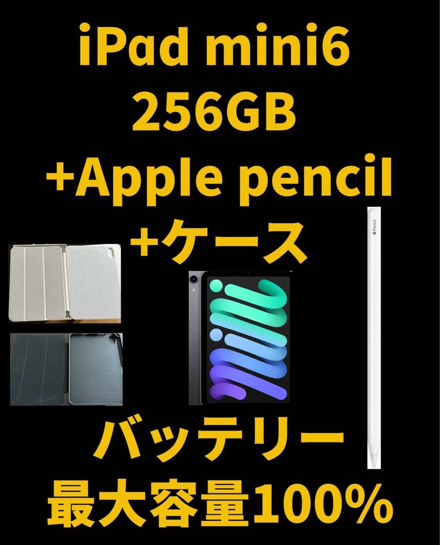 ipad mini 第6世代 256GB バッテリー容量100%