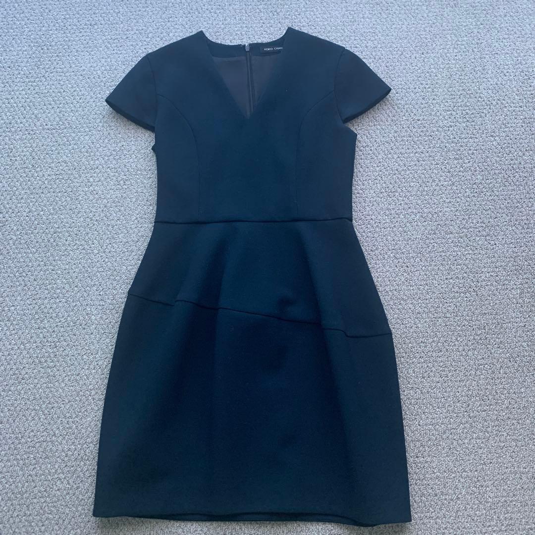 YOKOCHAN ヨーコチャン 半袖ひざ丈ワンピース 38