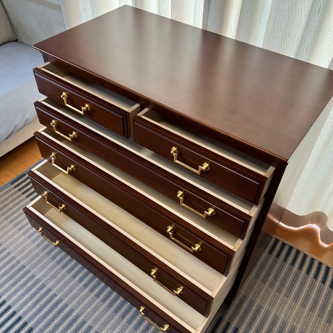 maruni マルニ 地中海シリーズ 5段チェスト6杯 アンティーク調 収納北欧