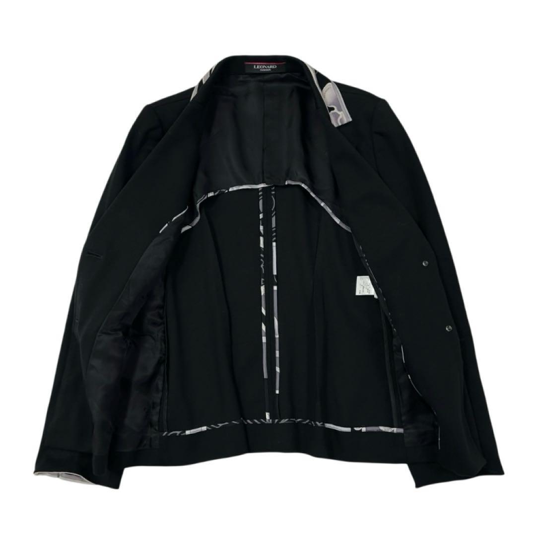 美品 三共生興 LEONARD テーラードジャケット モノトーンカラー