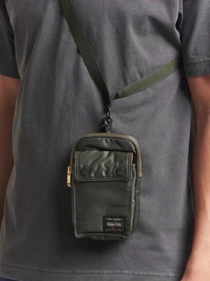 PORTERポーター　タンカー　ポーチ　シルバーグレー