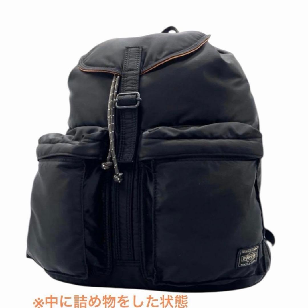 未使用級✨ポーター PORTER タンカー リュック バックパック 巾着 黒
