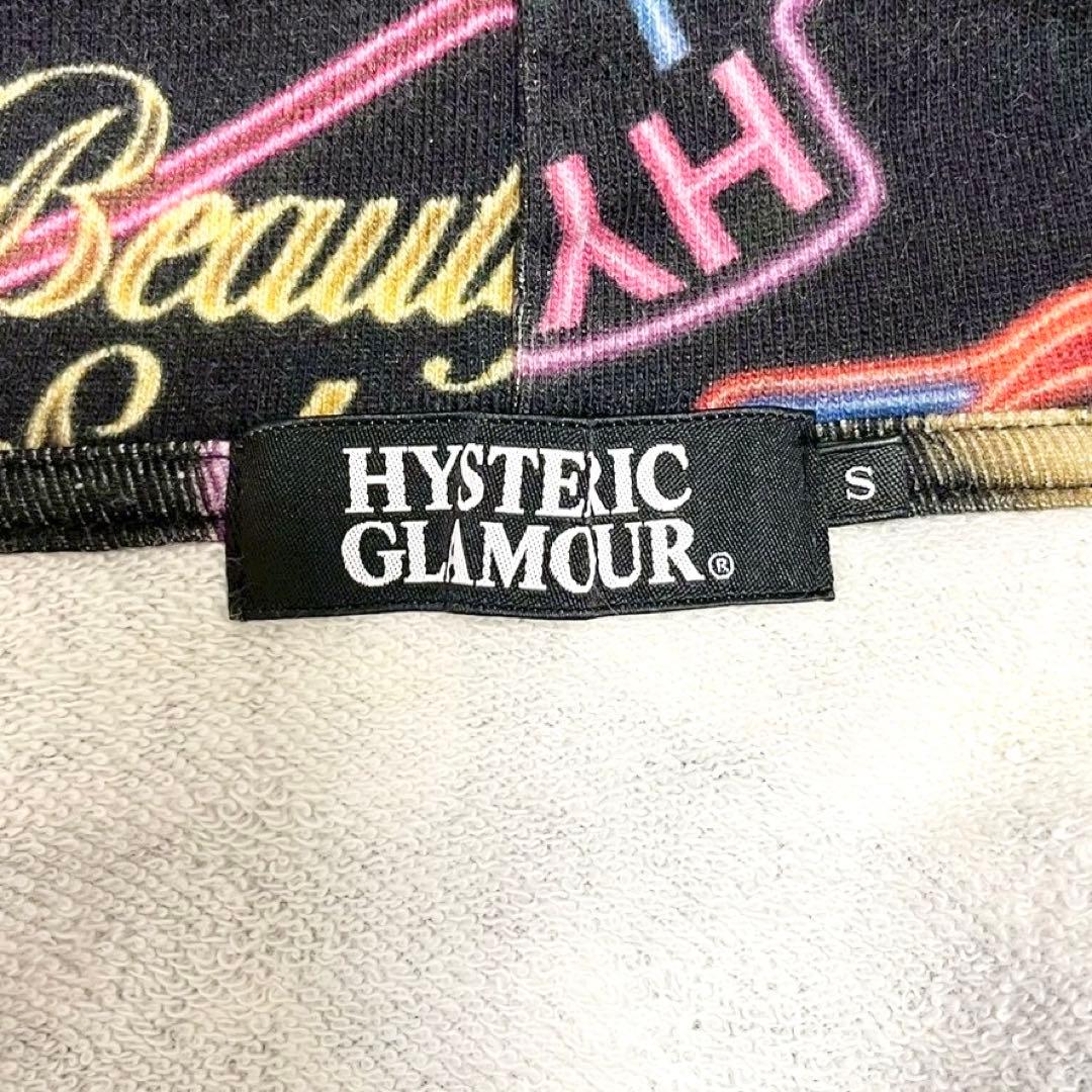 y2k❤️HYSTERIC GLAMOUR ヒスガール ネオンロゴ ジップパーカー