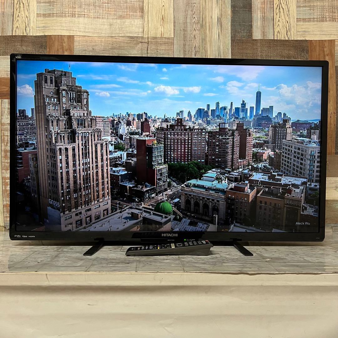 即日受渡❣️全国送料込日立40型液晶テレビ外付HDD録画可 臨場感溢れるサウンド