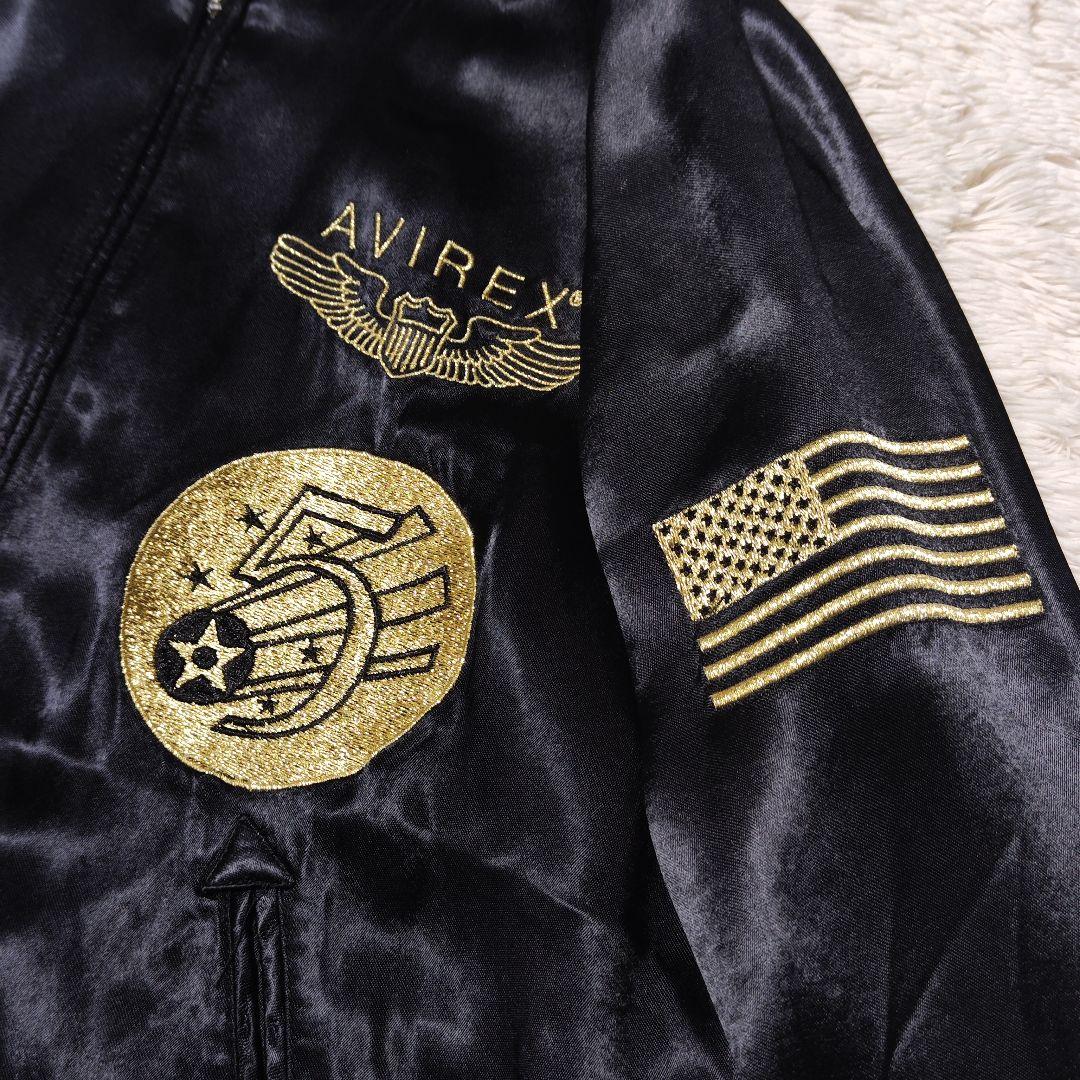 ジャケット・アウター AVIREX SOUVENIR JACKET FIFTH AIR FORCE