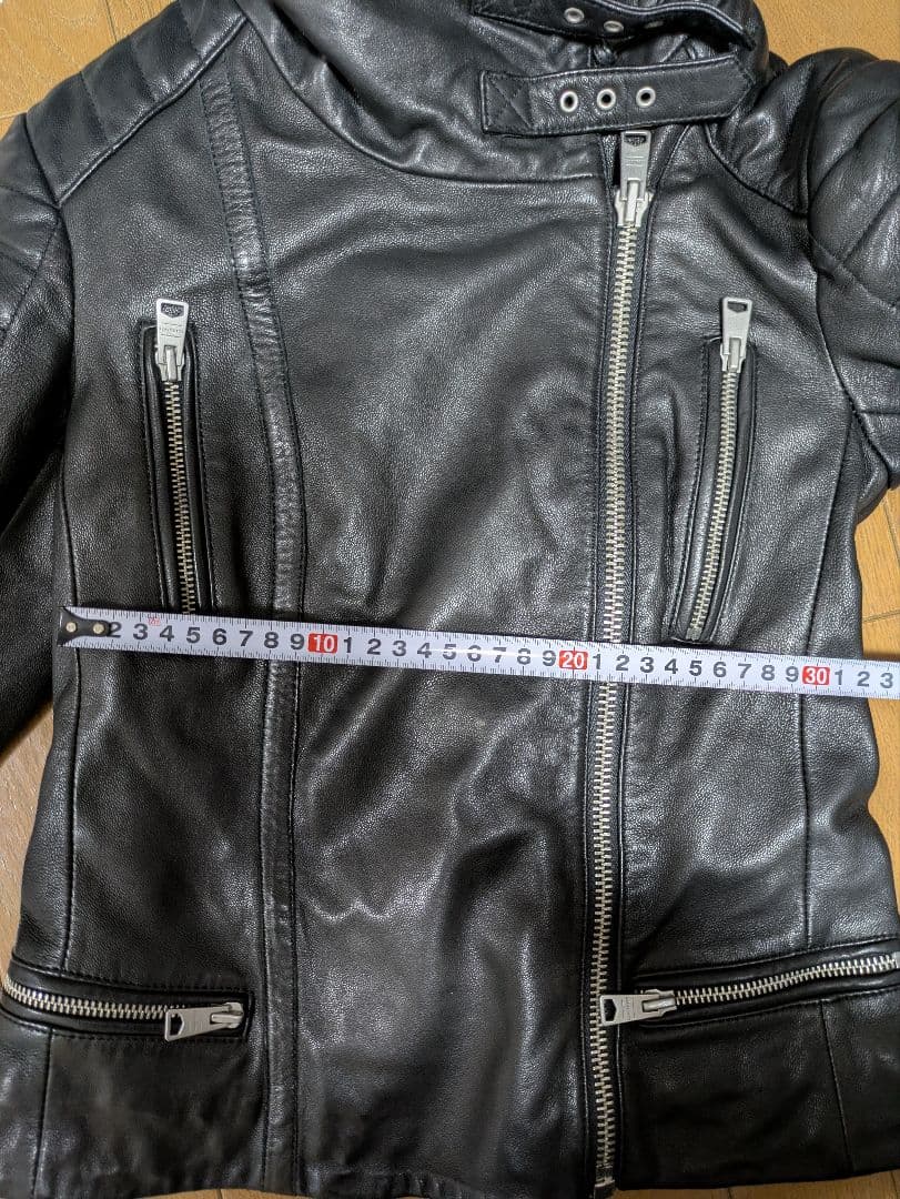 ALLSAINTS ブラック レザージャケット UK2