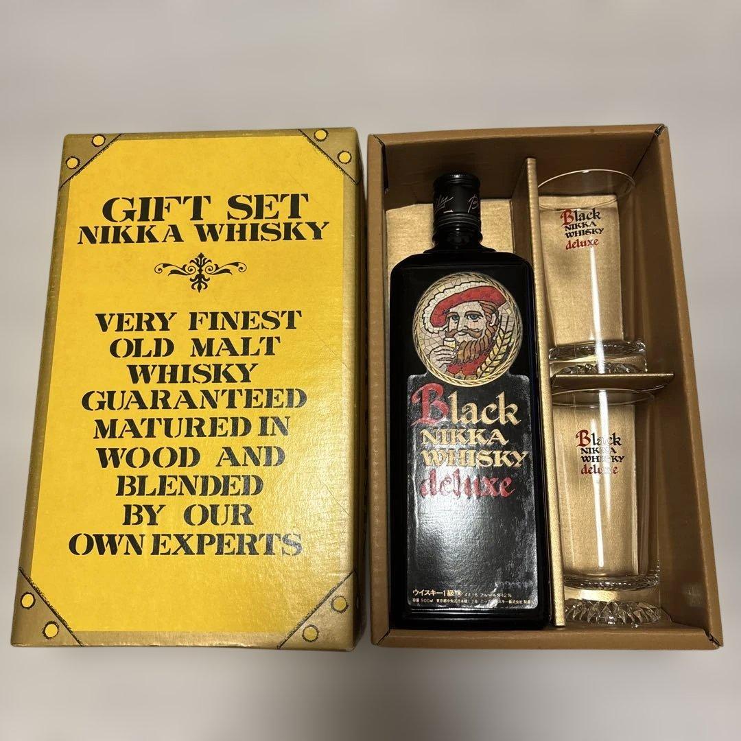 古酒ニッカウイスキー ブラックデラックス ギフトセット当時もの❗️