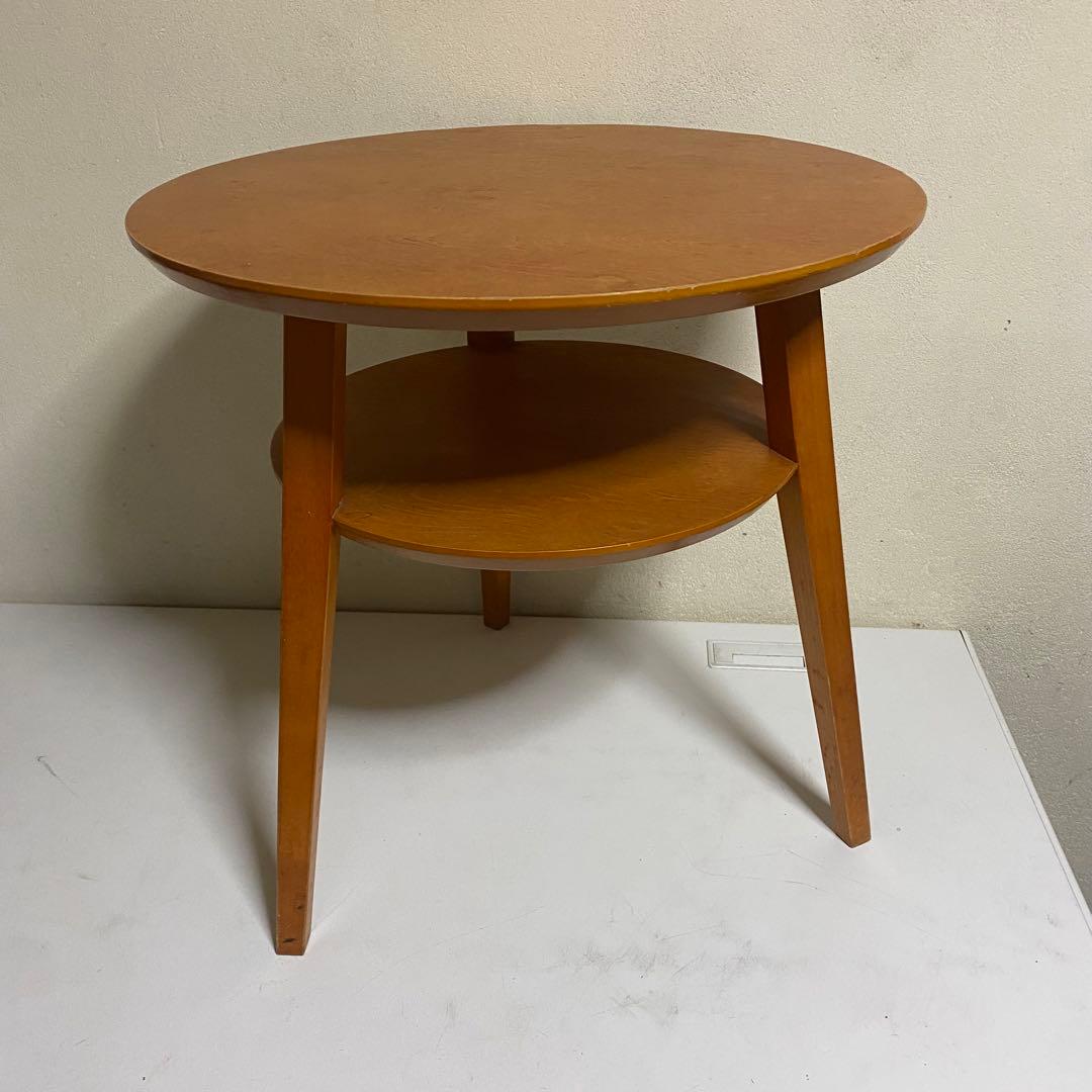 ACTUS購入 丸テーブル サイドテーブル コーヒー 天然木 バーチ材 アクタス