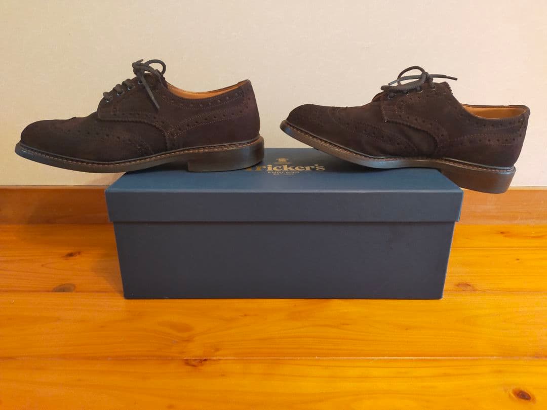 Tricker's バートン　スエードウィングチップ　7-5