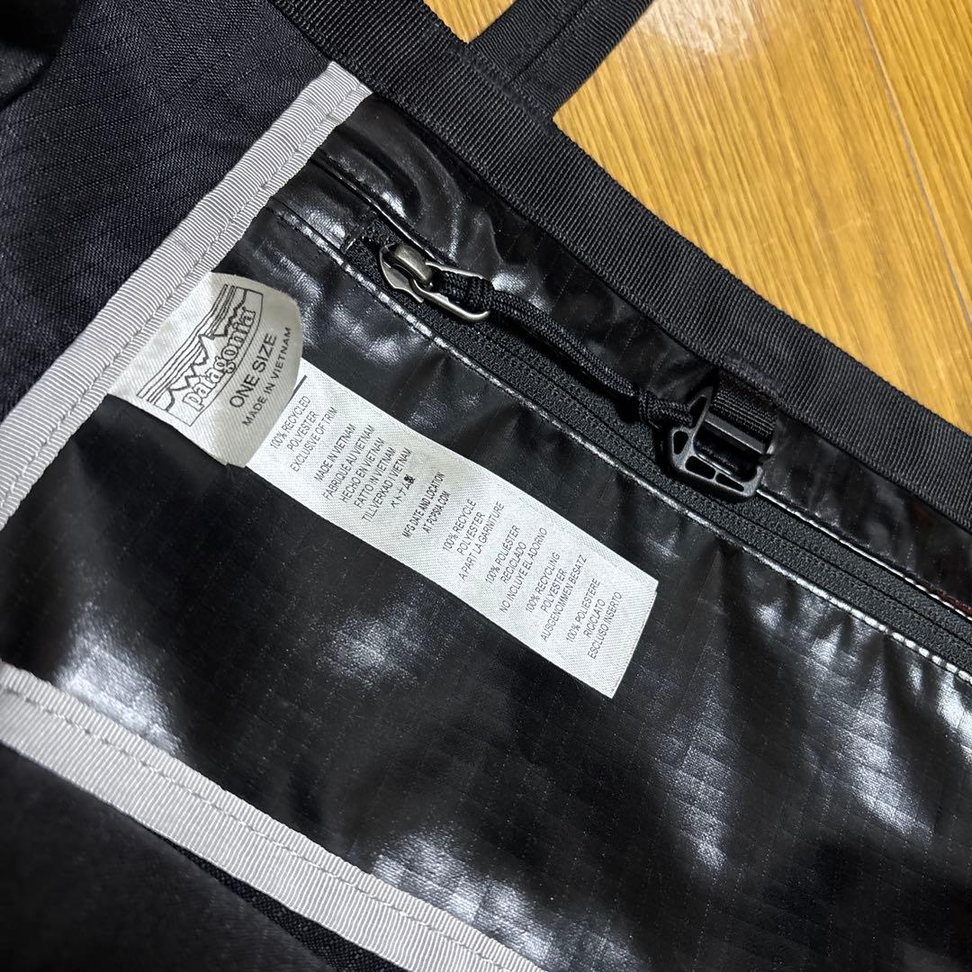 パタゴニア黒トートバッグ25L　Patagonia