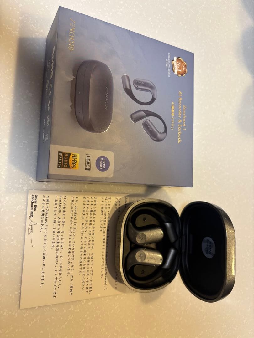 ★話題の次世代AIイヤホン★ Notta音声認識技術搭載【Zenchord 1】