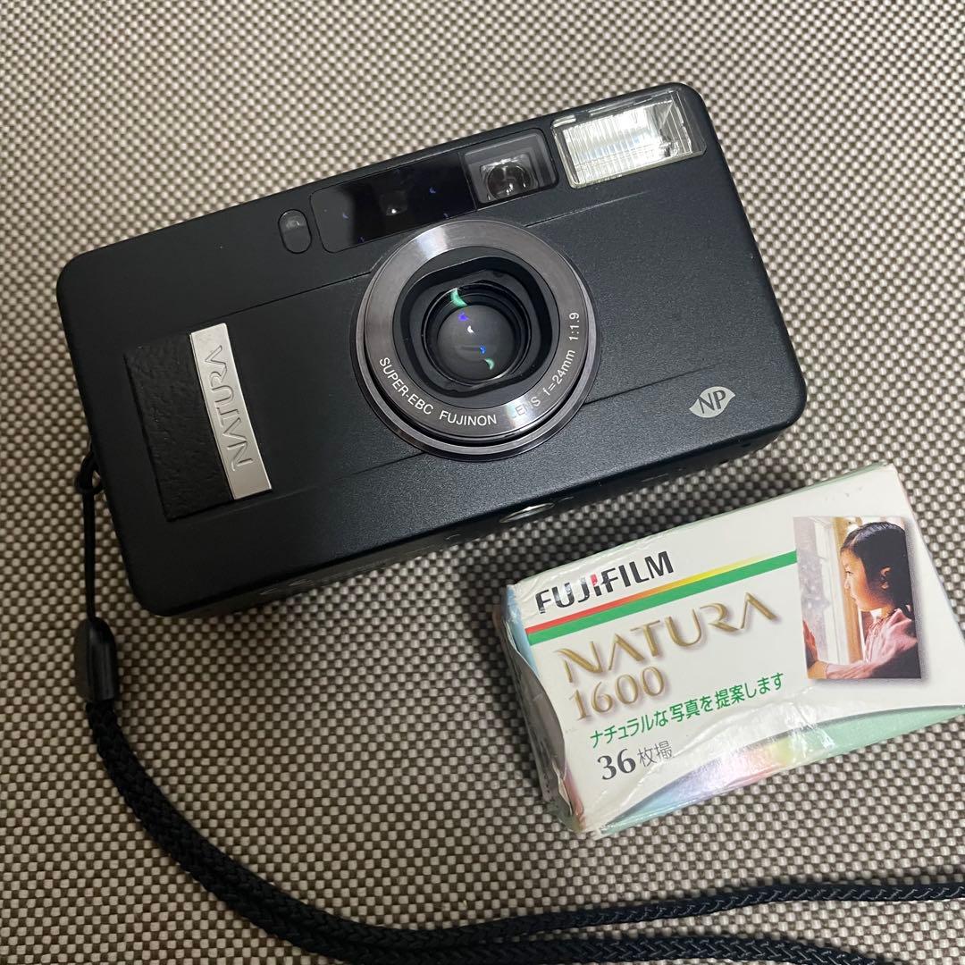 【完動美品】FUJIFILM NATURA 1.9 コンパクトカメラ ブラック