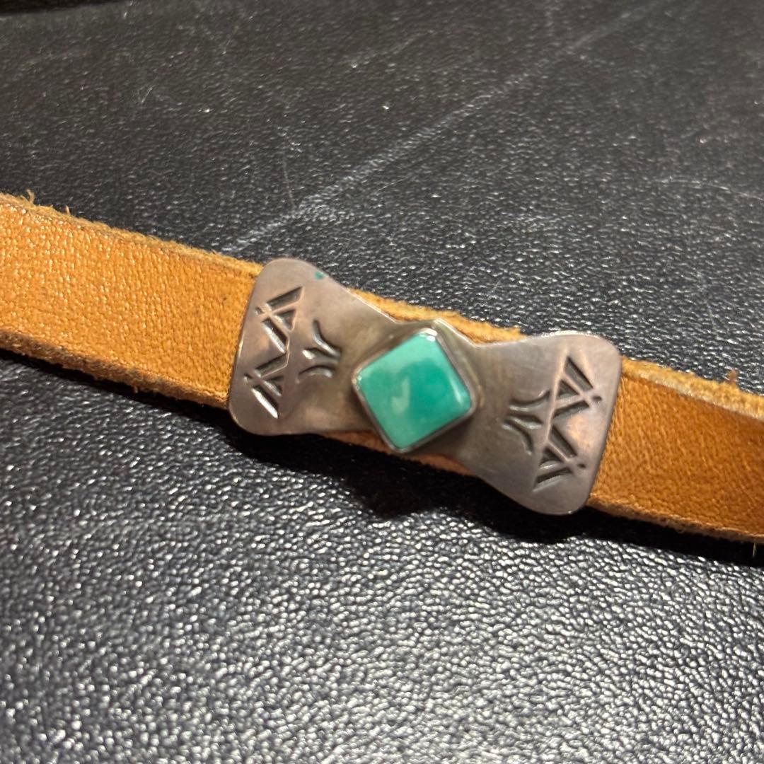 インディアンジュエリー　ナバホ族　Navajo レザー ベルト