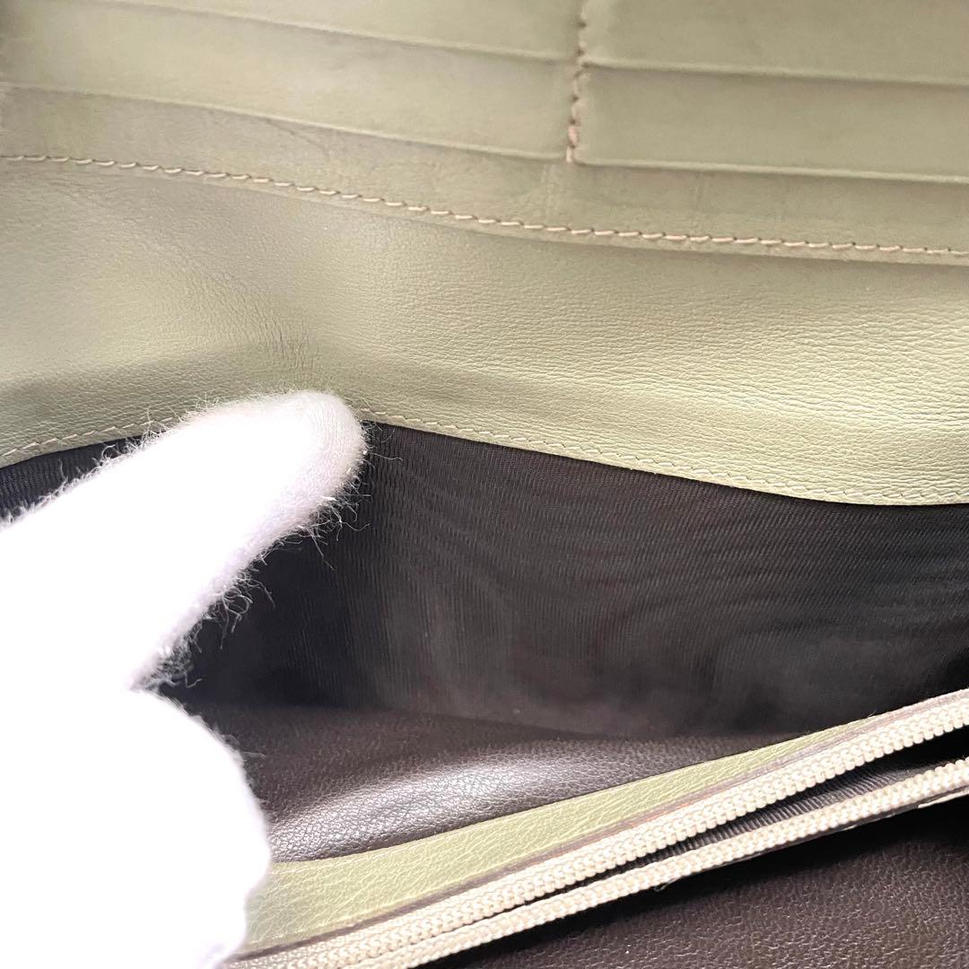 GUCCI グッチ　GG キャンバス 長財布　アビー　希少色　0120-①