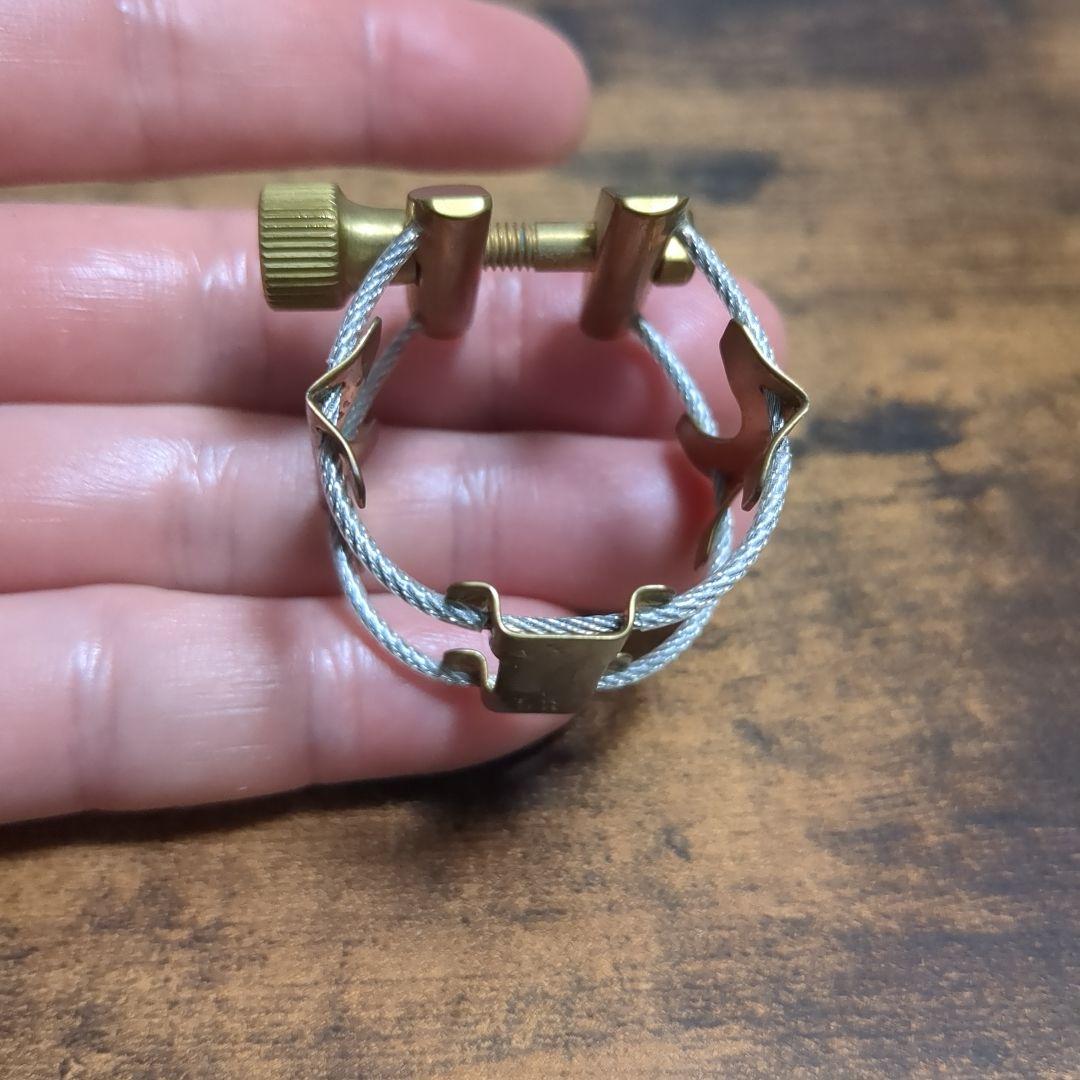 K plume テナーサックス　ラバー用リガチャー　ブラス