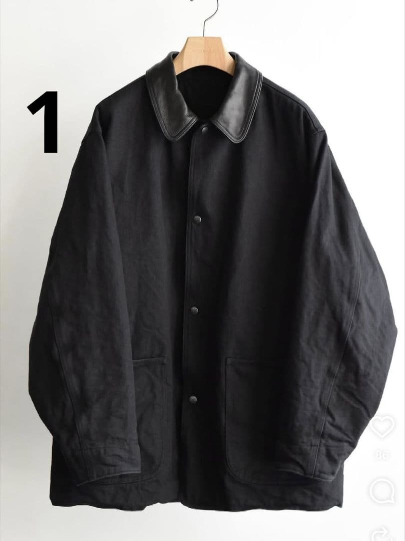 COMOLI コモリ 25aw デニムレザーワークジャケット サイズ1 新品