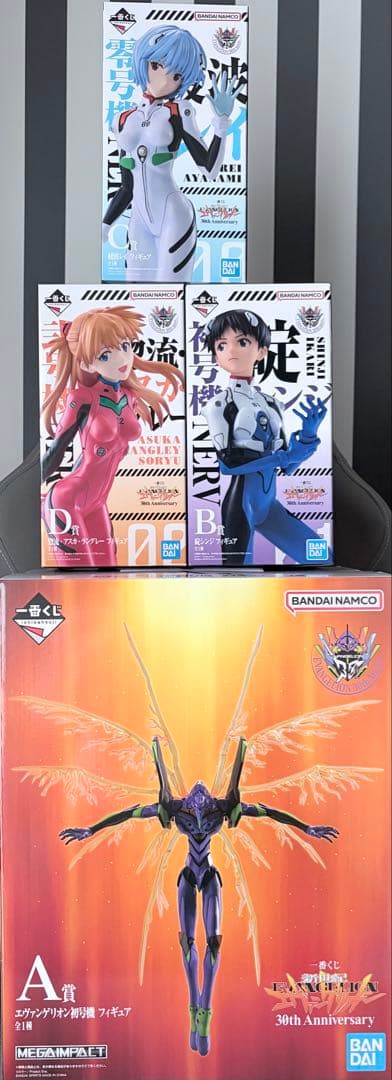 エヴァンゲリオン30th Anniversary A.B.C.D賞4体セット