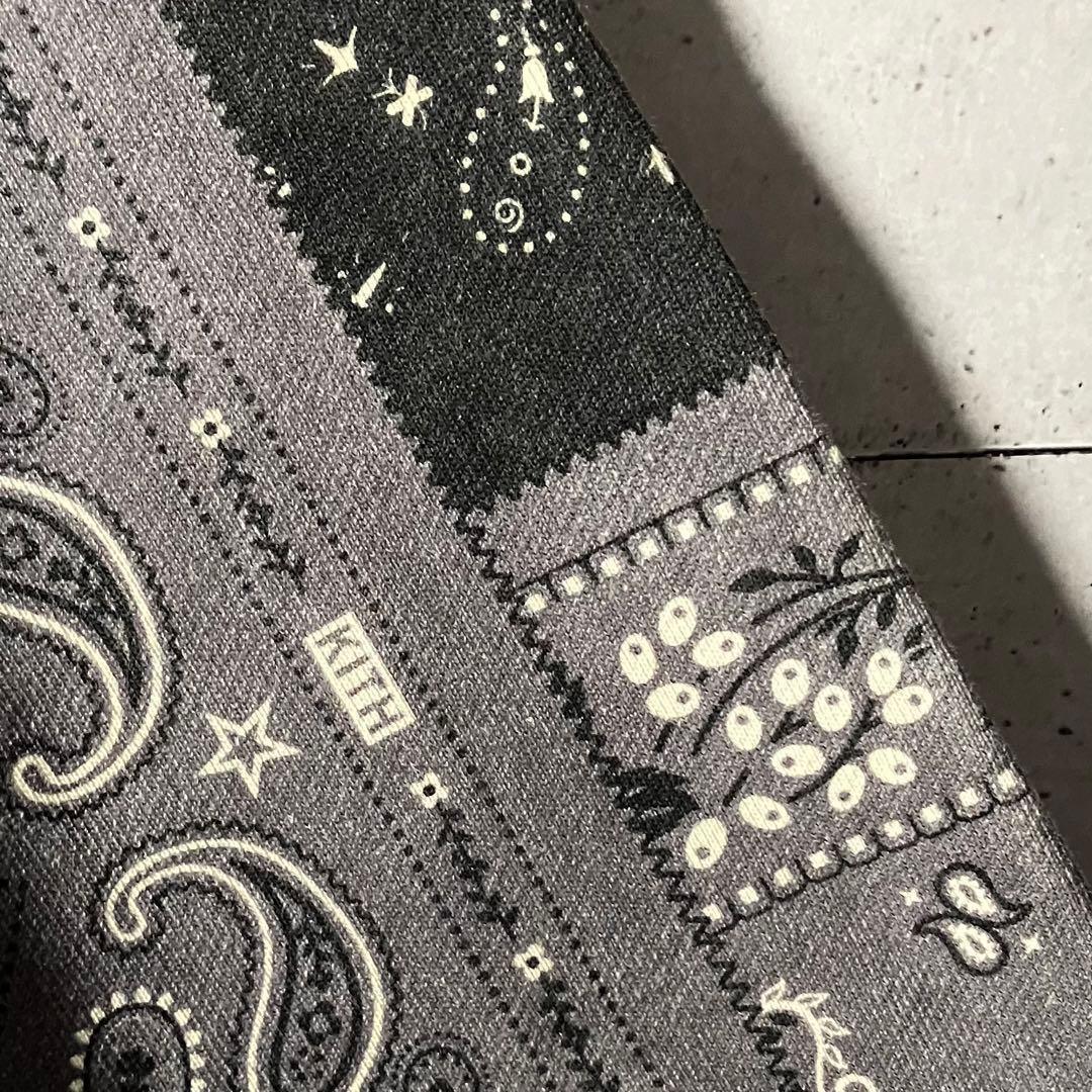 【鬼レア】KITHキス☆ロゴ満載バンダナ柄スウェットシャツ希少XL