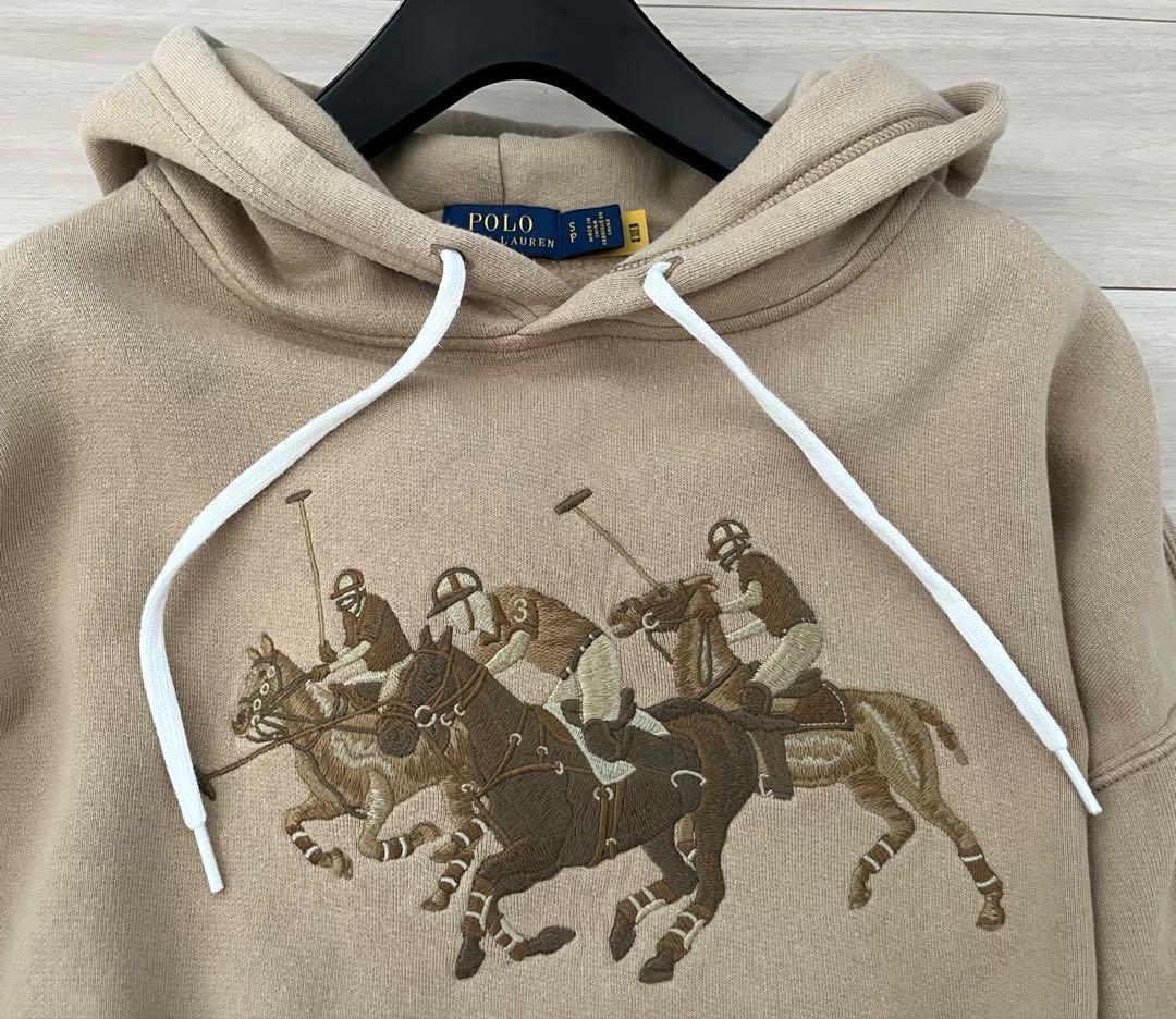 POLO RALPH LAURENトリプルポニードロップショルダーパーカー裏起毛
