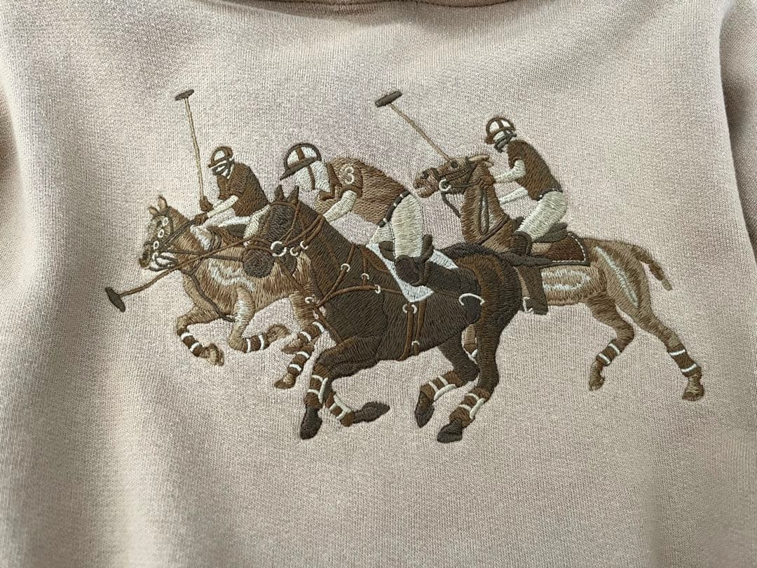POLO RALPH LAURENトリプルポニードロップショルダーパーカー裏起毛