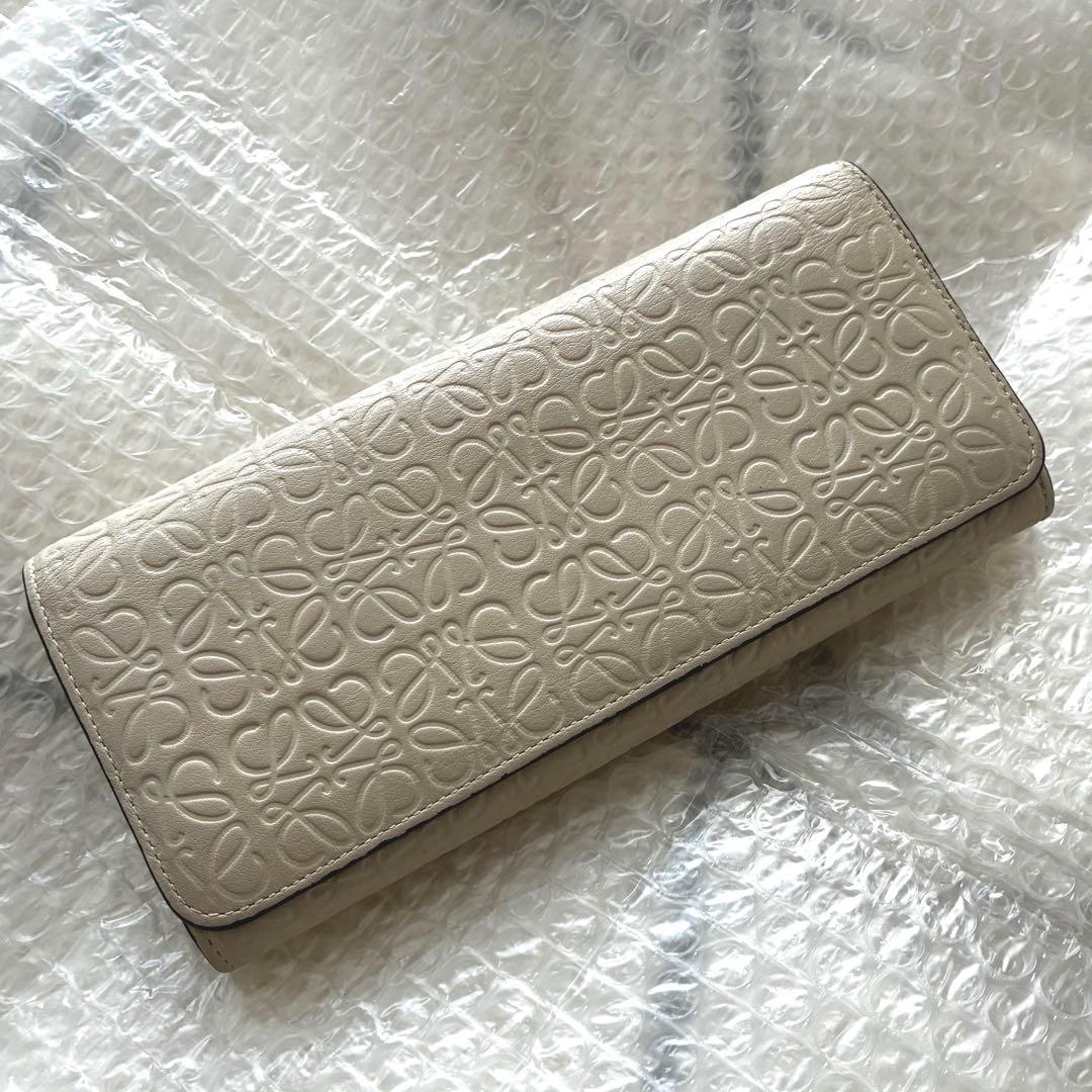 【LOEWE】ロエベ アナグラム リピート 二つ折り長財布