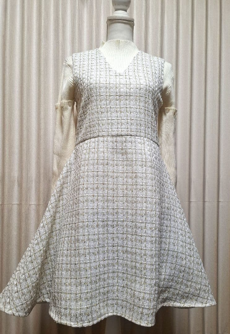 顕様 ツィードワンピース